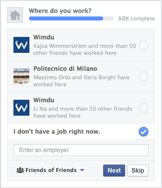 facebook lavoro