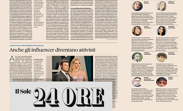 Anche gli influencer diventano attivisti