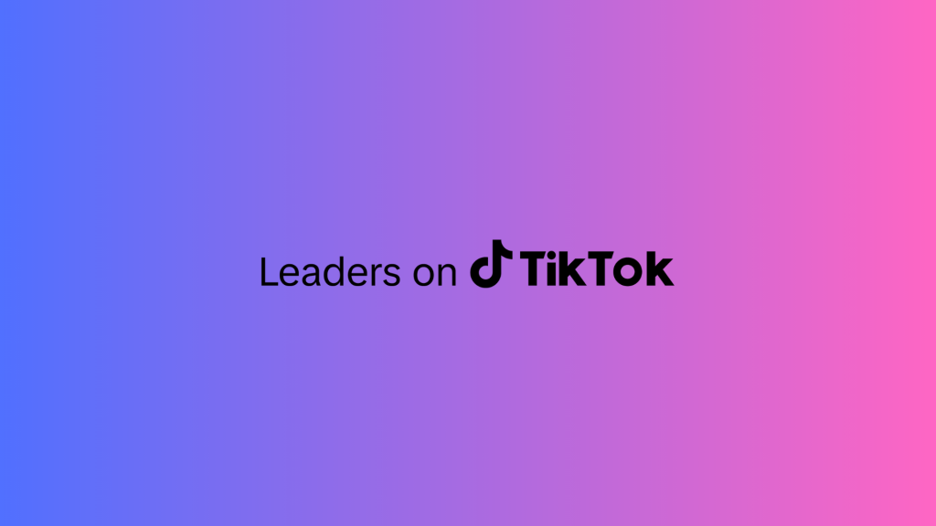 leaders on tiktok
